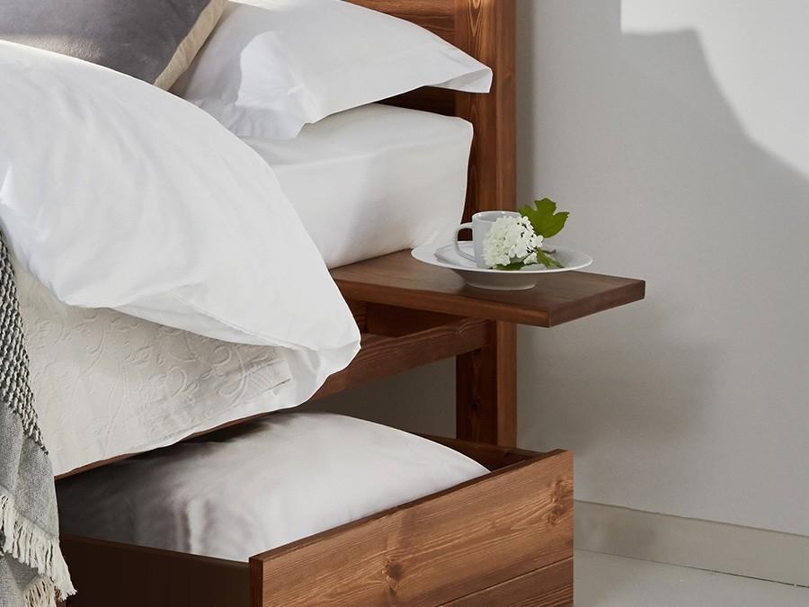 wooden floating shelf