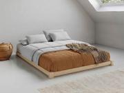 low loft bed maple