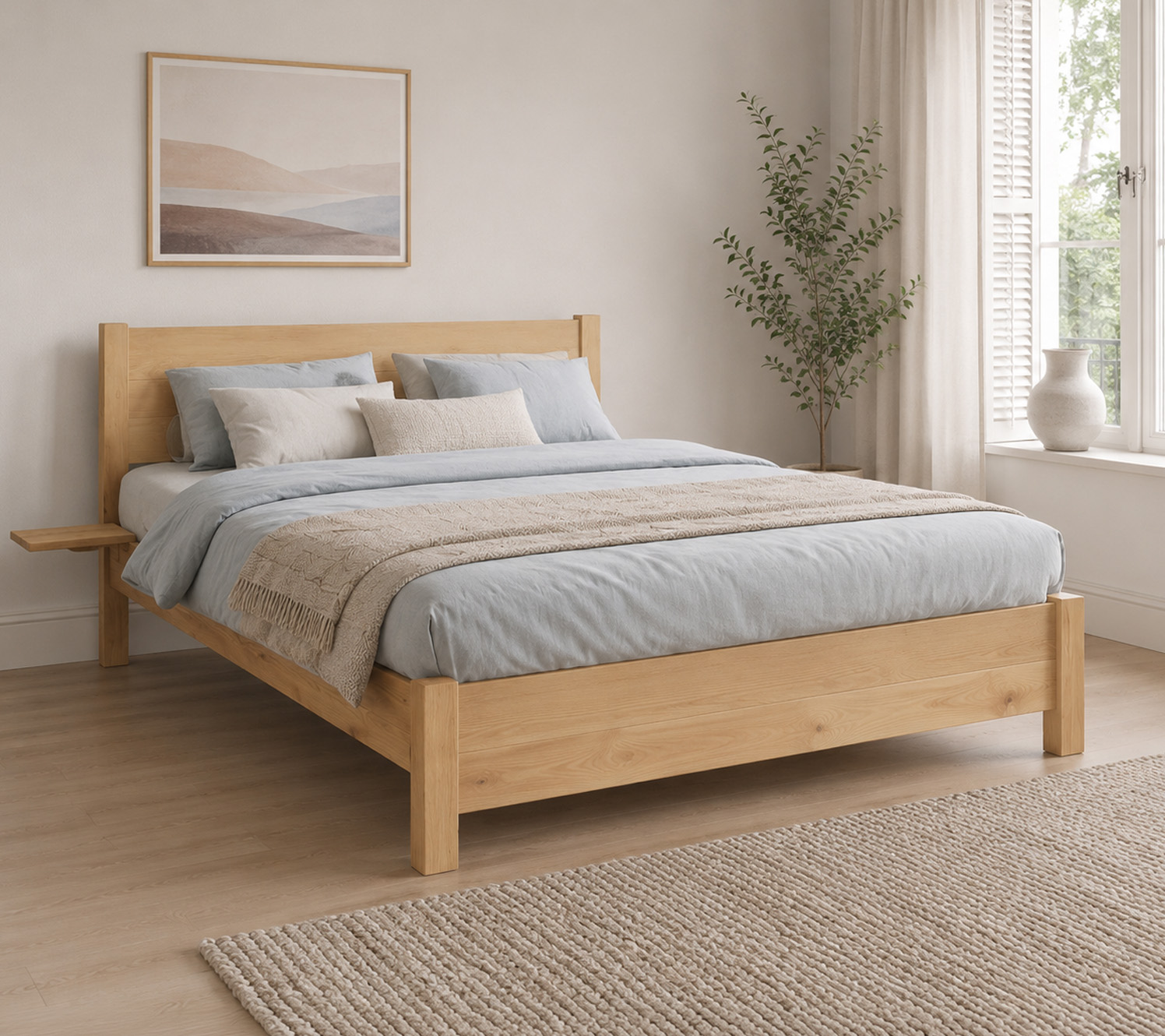 Blau-graue Schlafzimmer-Stile mit Akzentfarben