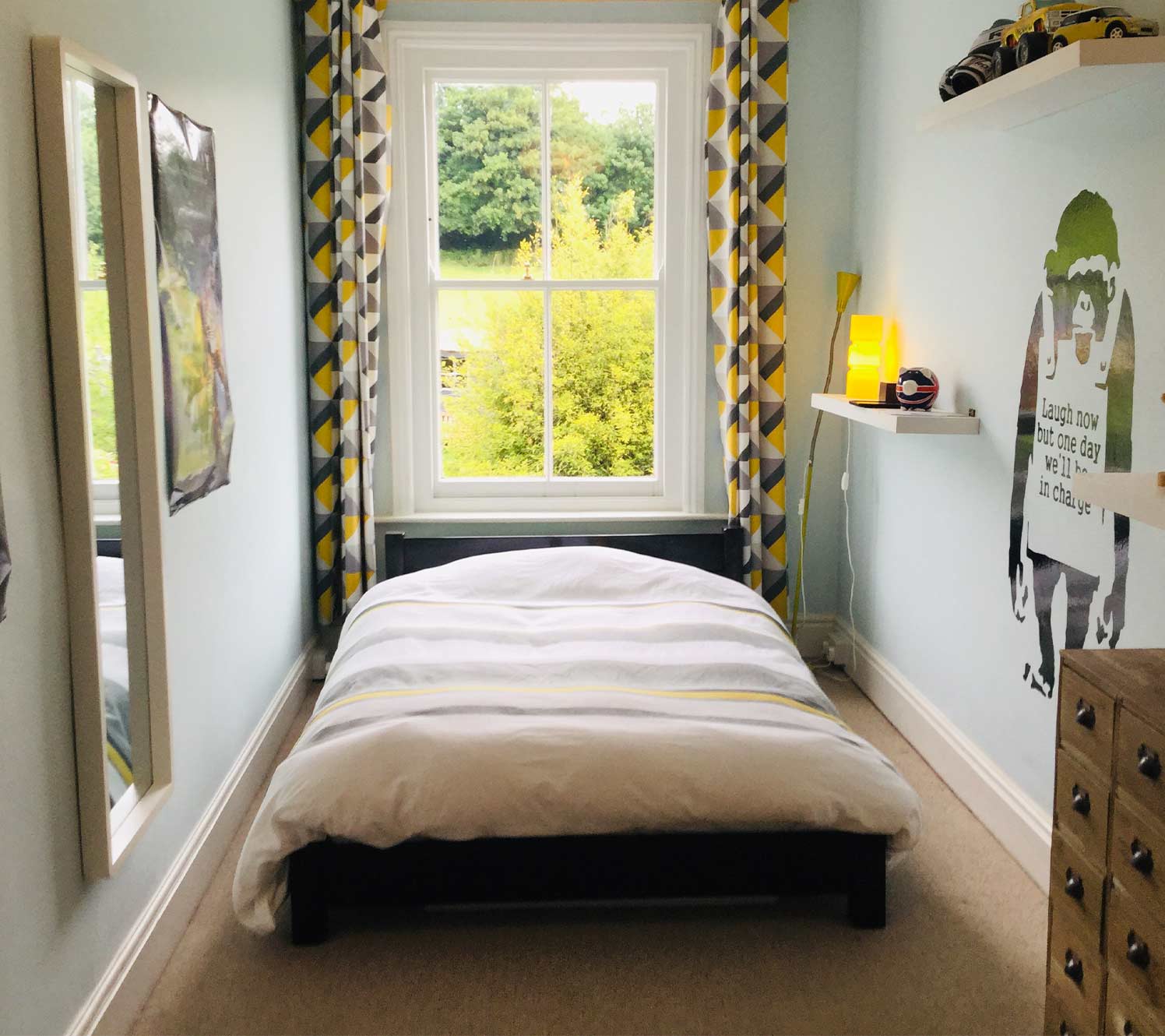 Grundriss-Ideen für lange schmale Schlafzimmer