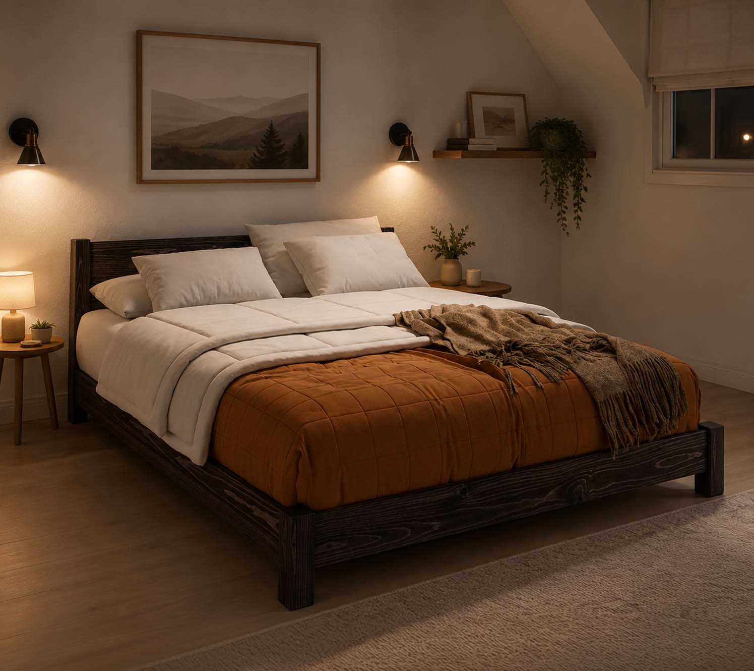 Design für kleine Schlafzimmer: Sanftes Licht, längere Sichtachsen